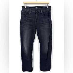 7 For All Mankind The Straight Leg Black‎ Jean 32